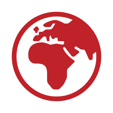 Red globe icon
