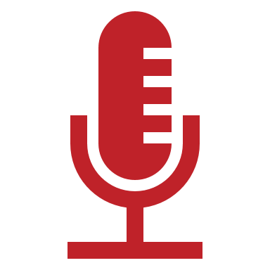 Red microphone icon